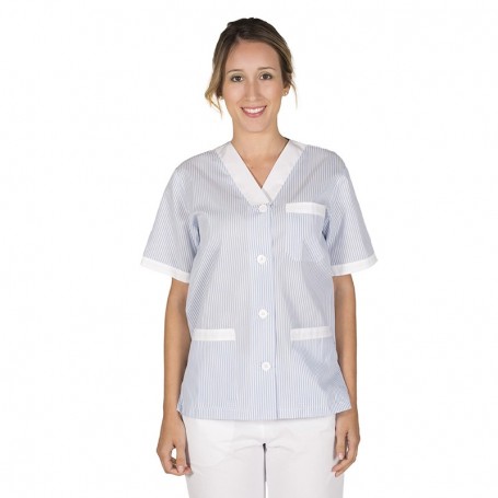 Blusa Abotonada Pico Vichy