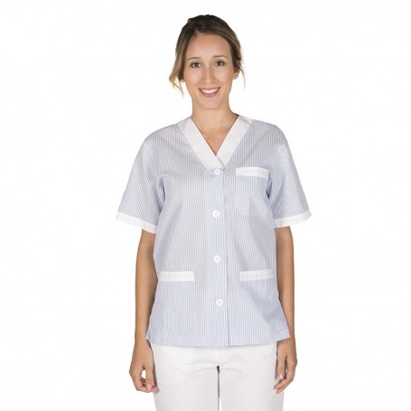 Blusa Abotonada Pico Vichy