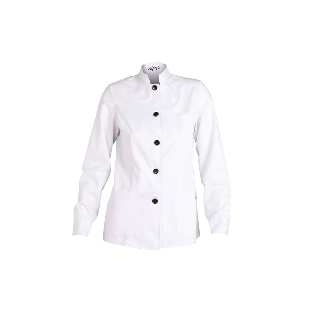 chaqueta blanca larga