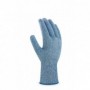 guante anti-corte nivel 5 color azul para industria alimentaria.