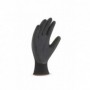 Pack 12 guante de nylon color negro con recubrimiento de látex en color negro