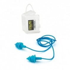 Tapón auditivo reutilizable con cordón detectable CAJA 100 UNIDADES
