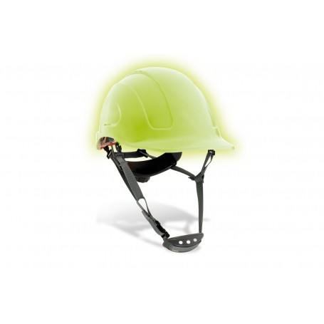 Casco de protección ABS cierre ruleta FOTOLUMINISCENTE