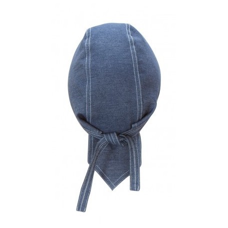 Gorro denim con tiras