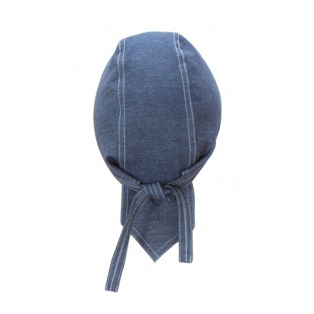 Gorro denim con tiras