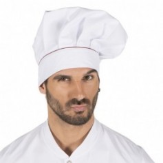 Gorro gran chef velcro ribeteado