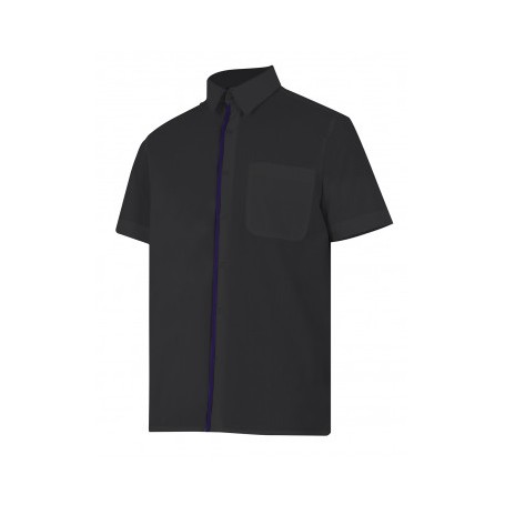 blusa de manga corta bicolor Velilla para hostelería-cocina-alimentación