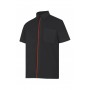 blusa de manga corta bicolor Velilla para hostelería-cocina-alimentación