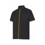 blusa de manga corta bicolor Velilla para hostelería-cocina-alimentación