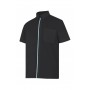 blusa de manga corta bicolor Velilla para hostelería-cocina-alimentación