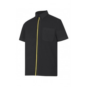 blusa de manga corta bicolor Velilla para hostelería-cocina-alimentación