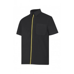 blusa de manga corta bicolor Velilla para hostelería-cocina-alimentación