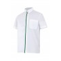 blusa de manga corta bicolor Velilla para hostelería-cocina-alimentación