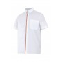 blusa de manga corta bicolor Velilla para hostelería-cocina-alimentación