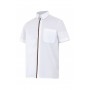blusa de manga corta bicolor Velilla para hostelería-cocina-alimentación