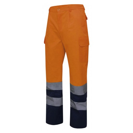 Pantalón bicolor alta visibilidad / Amarillo o Naranja - Estilo