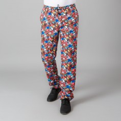 PANTALON GOMA + CORDON EXTERIOR MICROFIBRA ESTAMPADO