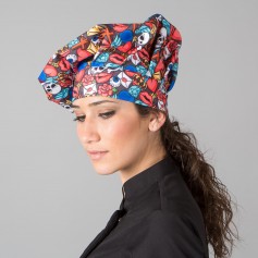 GORRO GRAN CHEF ESTAMPADO SARGA POLIÉSTER