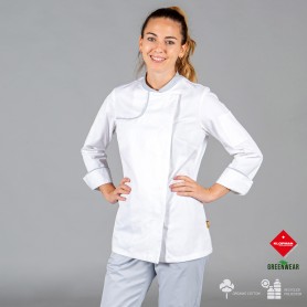 CHAQUETA COCINA MUJER ANAYA TEJIDO RECICLADO Y ORGANICO KLOPMAN 942900