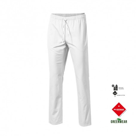 PANTALON UNISEX CON GOMA Y CORDON TEJIDO ORGANICO Y RECICLADO KLOPMAN 703400