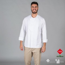 CHAQUETA COCINA UNISEX HARO TEJIDO RECICLADO Y ORGANICO KLOPMAN 942400