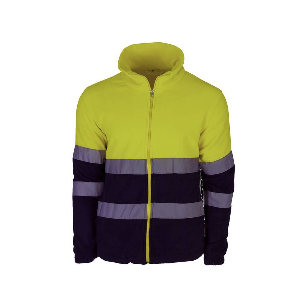 Chaqueta De Punto Jacquard Con Forro Polar ATLAS FOR MEN – Talla 3XL, Azul Jaspeado, Manga Larga