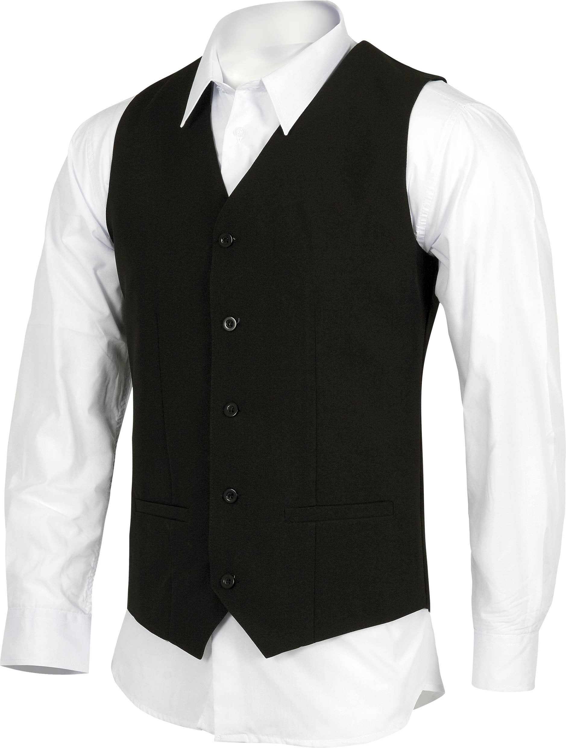 Chaleco de hombre con dos bolsillos cierre de botones.B9032 Estilo laboral