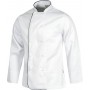 Chaqueta de cocina con vivos a contraste y botones de seguridad.B9206