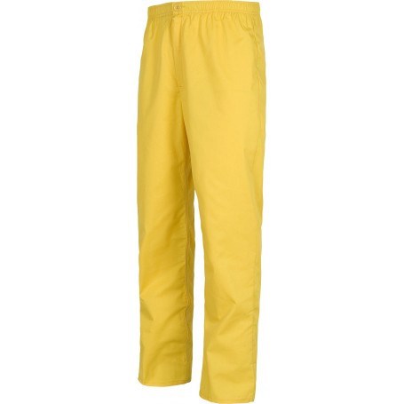 Pantalón sanitario con cintura elástica, bragueta de cremallera, sin bolsillos.B9300