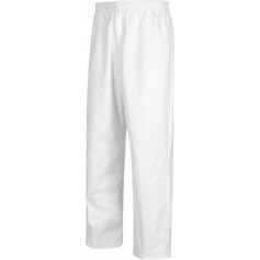 Pantalón sanitario cintura elástica, bragueta cremallera, sin bolsillos, 100% Algodón.B9311