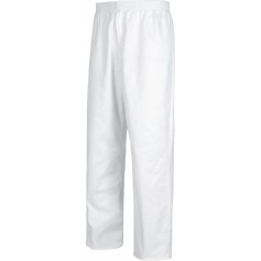 Pantalón sanitario cintura elástica, bragueta cremallera, sin bolsillos, 100% Algodón.B9311
