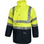 Parka 5 en 1 alta visibilidad chaleco desmontable e impermeable. EN471.C3735