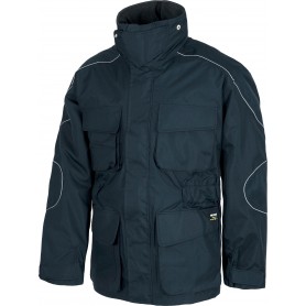 Parka desmontable con forro polar interior y vivos reflectantes.S1130