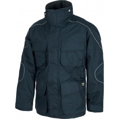 Parka desmontable con forro polar interior y vivos reflectantes.S1130