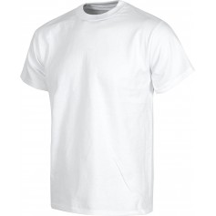Camiseta manga corta, cuello caja, algodón.S6600