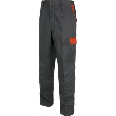 Pantalón linea 2, con elástico en cintura, bolsillos combinados. Rodilleras.WF1550
