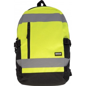 Mochila de alta visibilidad con cintas reflectantes y doble compartimento. Capacidad 25 litros.WFA401