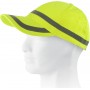 Gorra ajustable en alta visibilidad, diseño franja reflectante horizontal.WFA901