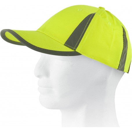 Gorra ajustable en alta visibilidad, diseño picos reflectantes.WFA902