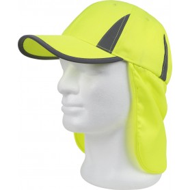 Gorra con ajuste trasero con velcro. Protector de nuca. Detalles reflectantes.WFA904