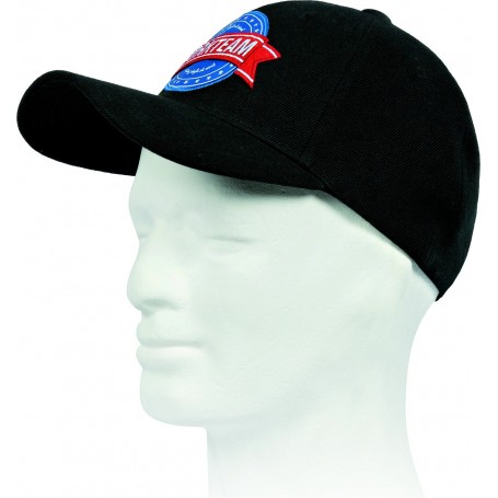 Gorra de sarga con logo tridimensional bordado. Ajuste trasero de velcro.WFA905