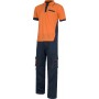 Pantalón desmontable, polo manga corta y guantes nitrilo. Set indivisible.WSET1465
